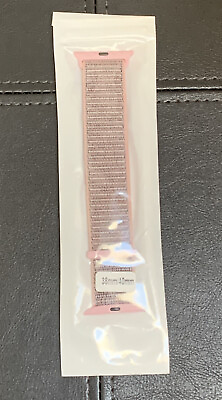 #ad Smart Watch Strap Pink 38mm 40mm Woven $15.00