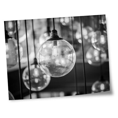 #ad 8x10quot; Prints No frames BW Retro Bulbs Edison Bulb Interior #37071 GBP 4.99