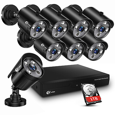 #ad XVIM 1080P 8CH Security Cameras System Home Surveillance H.265 DVR CCTV IR Night $189.99