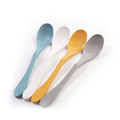 #ad Eco Spoon Biodegradable Reusable Flatware 12 Piece Set White $20.39
