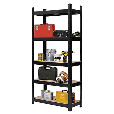 #ad Adjustable 5 Tier Shelf Garage Shelving Unit Rack Storage Oragnizer 150x70x30cm $39.99