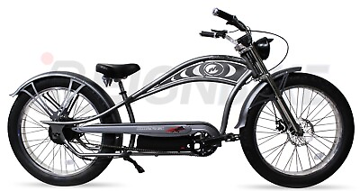 #ad 26quot; Fat tires Cyclone Electric Bike Chopper Cruiser 500W Motor Famp;R Disc Bicycle $1999.99