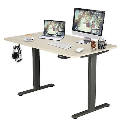 #ad Costway Electric Adjustable Standing up Desk Dual Motor w Controller $199.99