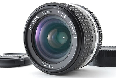 #ad NM Nikon Nikkor Ai s Ais 28mm f 2.8 Wide angle Manual SNr.658058 from Japan $149.99