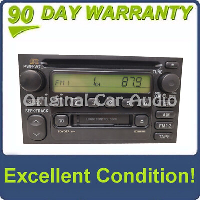 #ad TOYOTA Camry Sequoia Sienna Tundra Radio Stereo Tape Cassette CD Player 16814 $161.10