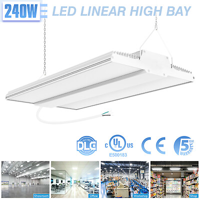 #ad 240W LED Shop Light 36000LM Equiv. 800W MH HPS Commercial Hanging Fixture 5000K $97.03