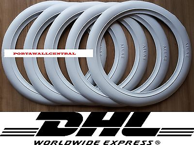#ad Firestone tire style 15#x27;#x27; White Wall Tyre Insert Trim Port a wall Set of 5. $82.79