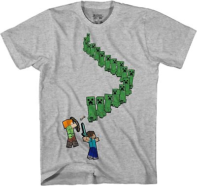 #ad Minecraft Boy#x27;s Creeper Walk Kids T Shirt Tee $13.95