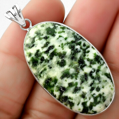 #ad Natural Dioptase 925 Sterling Silver Pendant Jewelry P 1001 $14.99