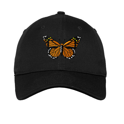 #ad Soft Women Baseball Cap Monarch Butterfly Embroidery Animals Dad Hats for Men $23.99