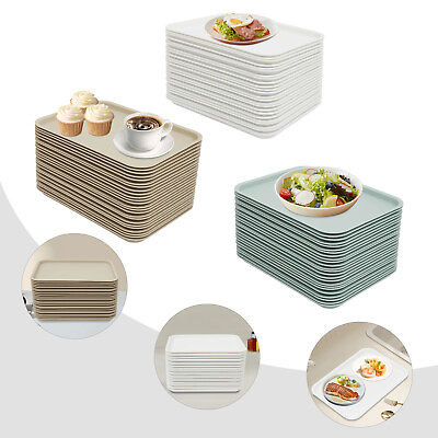 #ad 24 Pack Fast Food Tray 13.39quot; x 9.45quot; 3 Colors Eating Food Serving Tray $57.75