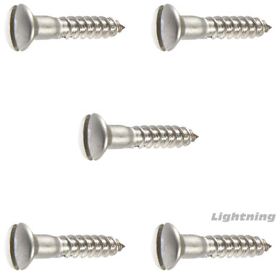 #ad #10 x 1quot; Oval Head Wood Screws Slotted Stainless Steel Quantity 50 $14.59
