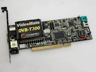 #ad Compro VideoMate DVB T300 TV Tuner PCI PN: MP01P00 47 WORKING AU $20.00