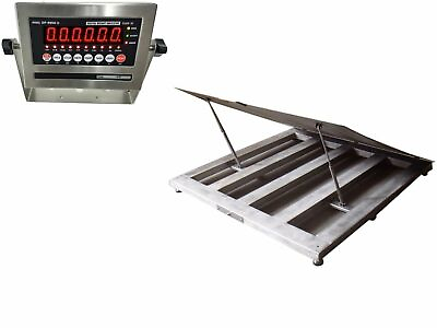 #ad Ntep 48quot; X 48quot; 4#x27; Industrial Lift up Top Stainless Steel Washdown Floor Scales $2998.00