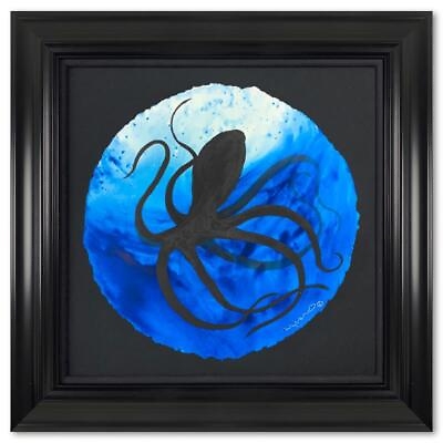 #ad Wyland quot;Octopus Dancequot; Hand Signed Framed Original Painting Ocean Art $4200.00