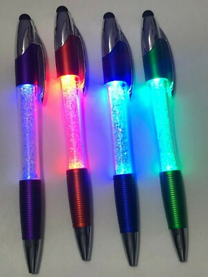 #ad Pen Stylus amp; Light 3 in 1 Touchscreen Set 4 Assorted Colors Tablet $17.99