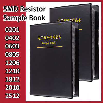 #ad SMD Resistor Electronic Components Kit Assortment Sample Book 0201 0402 0603 $17.62
