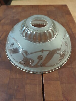 #ad 1930s Frosted Glass Lampshade $19.99