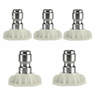 #ad 1 5 Power Pressure Washer Spray Nozzle Tips 1 4 Quick Connection White 40 Degree $4.97