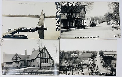 #ad Antique North Shore Wisconsin Photo Postcard Lot RPPC $44.00