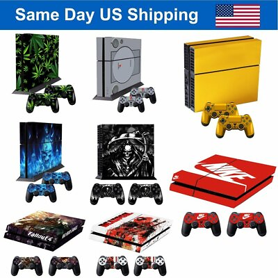 #ad Vinyl Skin Cover Decal Sticker for Sony Playstation 4 PS4 Console 2 Controller $6.86