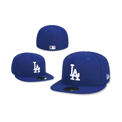 #ad NEW Men#x27;s Fitted Hat LA New Era Baseball Cap Fitted Cap Hat Wide Brim Hat Royal $25.99