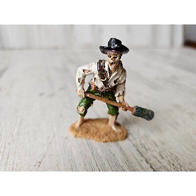 #ad Lemax Pirate fire matey skeleton Halloween village soldier fighter accessory peo $22.27