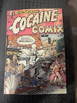 #ad Cocaine Comix #1 Rare Reader Copy Last Gasp Crumb DiCaprio HTF Freak Comic Book $22.50