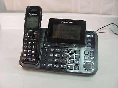 #ad Panasonic KX TG9541B 2 Line Cordless Phone System w 1 Handset Machine $39.99
