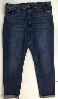 #ad KanCan Estilo Womens XL Extra Large 36quot; Jeans Denim Ripped Belt Loop see pics $7.15