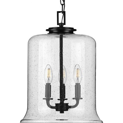 #ad Pendants Light 3 Light Cylinder Shade in Coastal style 12.88 Inches wide $292.95