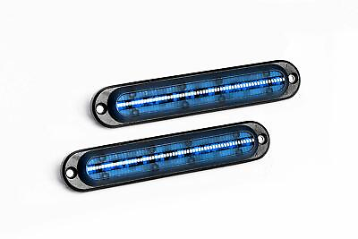 #ad 2pcs Universal LED Side Marker Lights Blue Chase lights $14.99