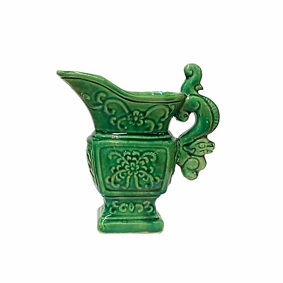 #ad Chinese Green Color Ceramic Ancient Style Wine Cup Shape Display ws1807 $81.25
