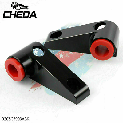 #ad 2 Pc Black amp; Red Sway Bar Bracket Control Arms Fit For 2007 016 Jeep Wrangler JK $20.20