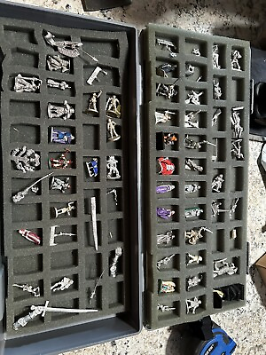 #ad Lots of figures I think they are from dragons and dungeons Vintage With Case $258.00