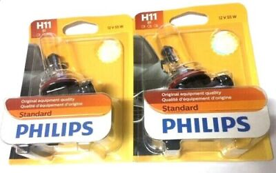 #ad Philips 12362B1 H11 Standard Halogen Replacement Headlight Bulb 1 Pack $10.06