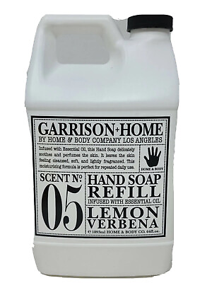 #ad Garrison home hand soap refill scent N 5 essential oil lemon verbena 64 oz $33.98