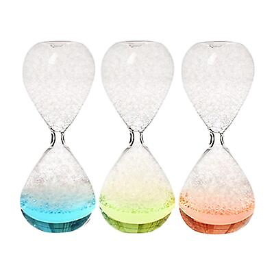 #ad Bubble Singing Hourglass Motion Timer Tabletop Glass Liquid Bubble Singing $9.41