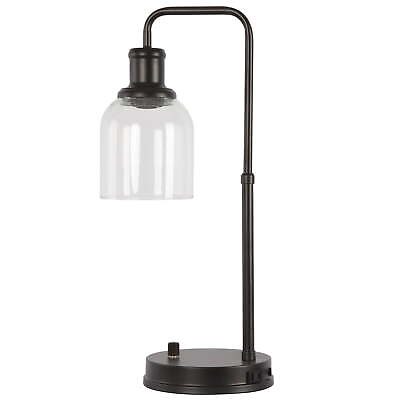 #ad Better Homes amp; Gardens Antique Bronze Desk Lamp with AC Outlet Bronze Finish $31.97