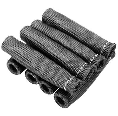 #ad 8X Universal 1200° Spark Plug Wire Boots Protectors Sleeve Heat Shield Cover B $19.79