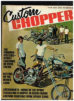 #ad CUSTOM CHOPPER MAY 1972 SO CALIFORNIA 70#x27;s CUSTOM BIG BIKE STREET CHOPPERS $19.99