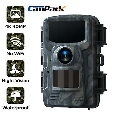 #ad Trail Camera 4K 40MP Wildlife Hunting Game Camera with 120°Wide Angle IP66 $38.54
