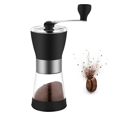 #ad Manual Coffee Grinder Hand Portable Bean With Stainless Steel Handle $15.99