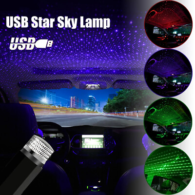 #ad Car Romantic LED Starry Sky Night Light 5V USB Powered Galaxy Star Projector Lam $8.91