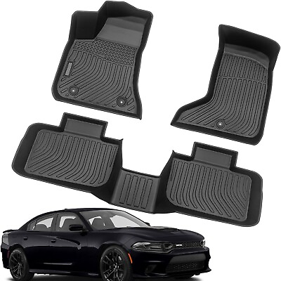 #ad Upgraded All Weather TPE Floor Mats Fit 2011 2022 Dodge Charger 3D Floor Liners $69.90