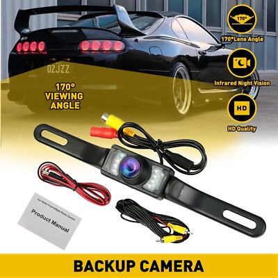 #ad 170° Car Rear View Camera HD Reverse Backup Parking 7LED Night Vision Waterproof $12.57