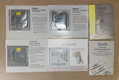 #ad Biopelle 5 Tensage Samples of Eye Creams amp; Skin Serums 1 Emepelle Eye Cream $24.95