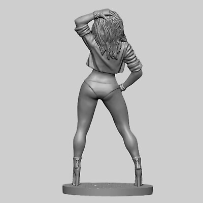 #ad Action Figure Rock Girl Collectible Miniature Unpainted 1 32 scale 54 mm $19.90