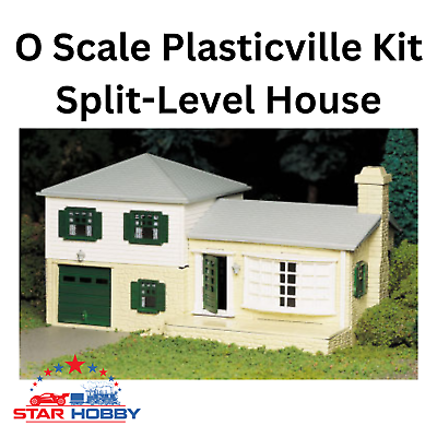 #ad Bachmann 45607 Split Level House Plasticville Kit Model Railroading NEW $24.00