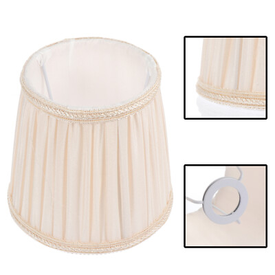 #ad Small Pleated Lamp Shades for Table Lamps Fabric Lampshade Light Covers Ceiling $17.73